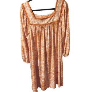 Michael Kors NWT Beautiful Orange and Cream Paisley Dress